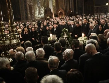 Τελευταίο αντίο στον Δ. Σιούφα - Συντετριμμένος ο Κ. Καραμανλής (φωτο)